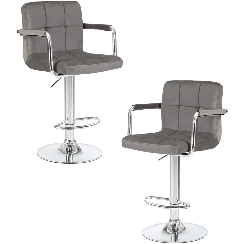 Изображение товара Стул барный LM-5011-N серый хром с регулировкой высоты и вращением