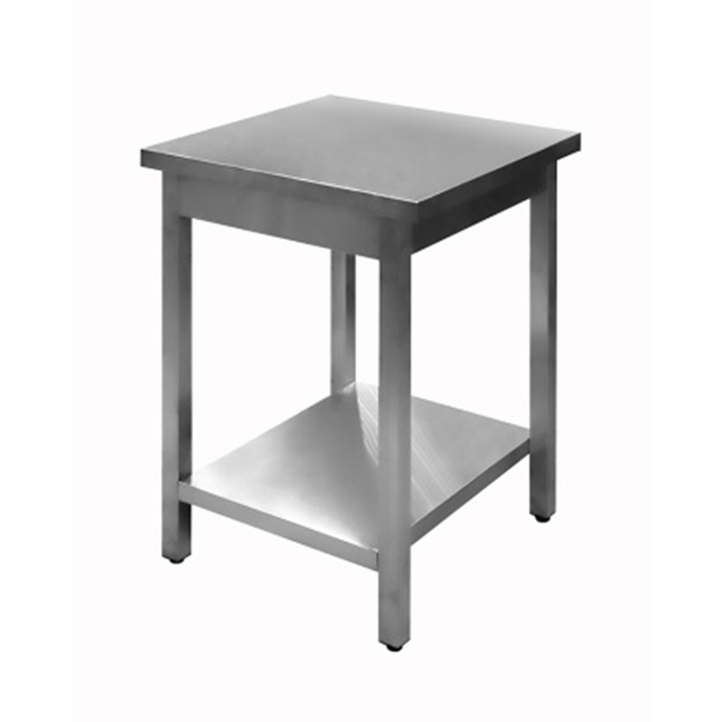 Изображение товара Промышленный стол из нержавеющей стали Luxstahl СПУ-6/6 с сплошной полкой