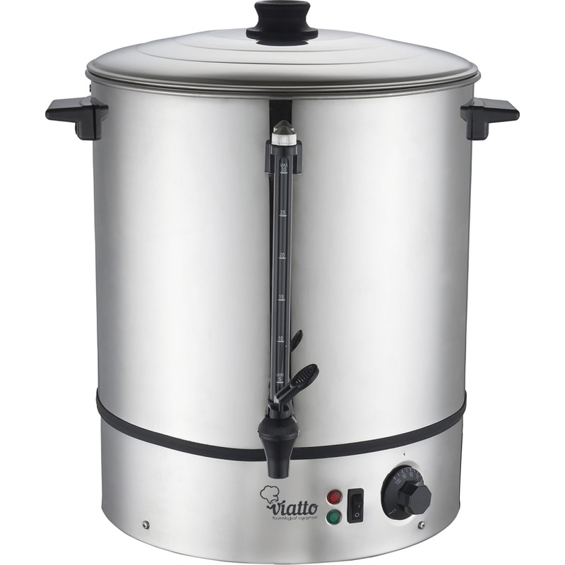 Изображение товара Видо: Кипятильник наливной Viatto VA-WB30SS серебристый 30 л 2500 Вт настольный
