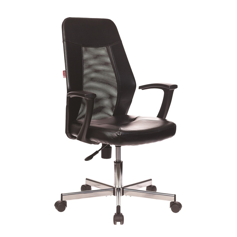 Изображение товара Кресло офисное Easy Chair 225 DSL PTW чёрное (экокожа/сетка, металл)