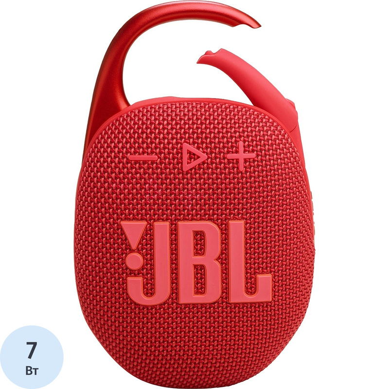 Изображение товара Акустическая система JBL Clip 5 красная портативная Bluetooth IPX7 7 Вт
