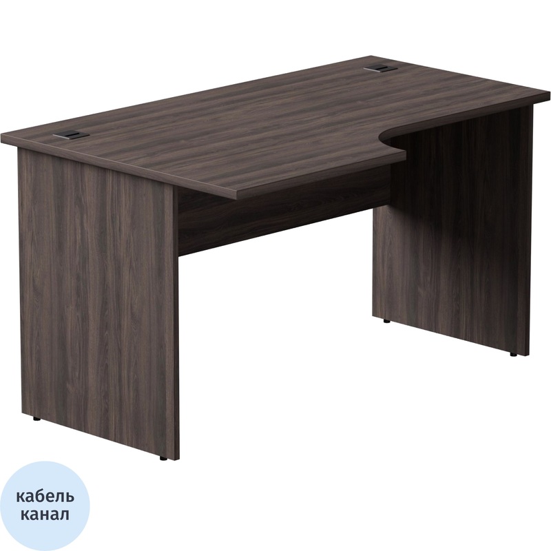 Изображение товара Эргономичный левый стол EVO 254S013DK дуб пасадена 1380x870x755 мм