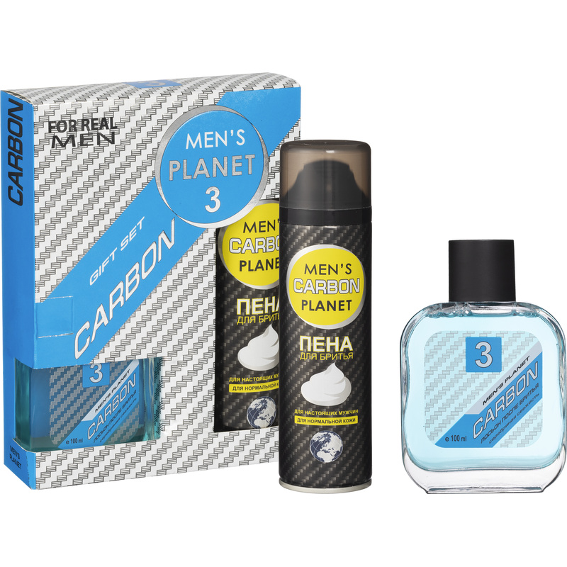 Изображение товара Подарочный набор косметики для мужчин Men's Planet Carbon 3