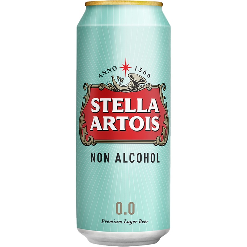 Изображение товара Безалкогольное светлое пиво Stella Artois 0.45л — классический вкус и европейский стиль Изображение товара Безалкогольное светлое пиво Stella Artois 0.45л — классический вкус и европейский стиль