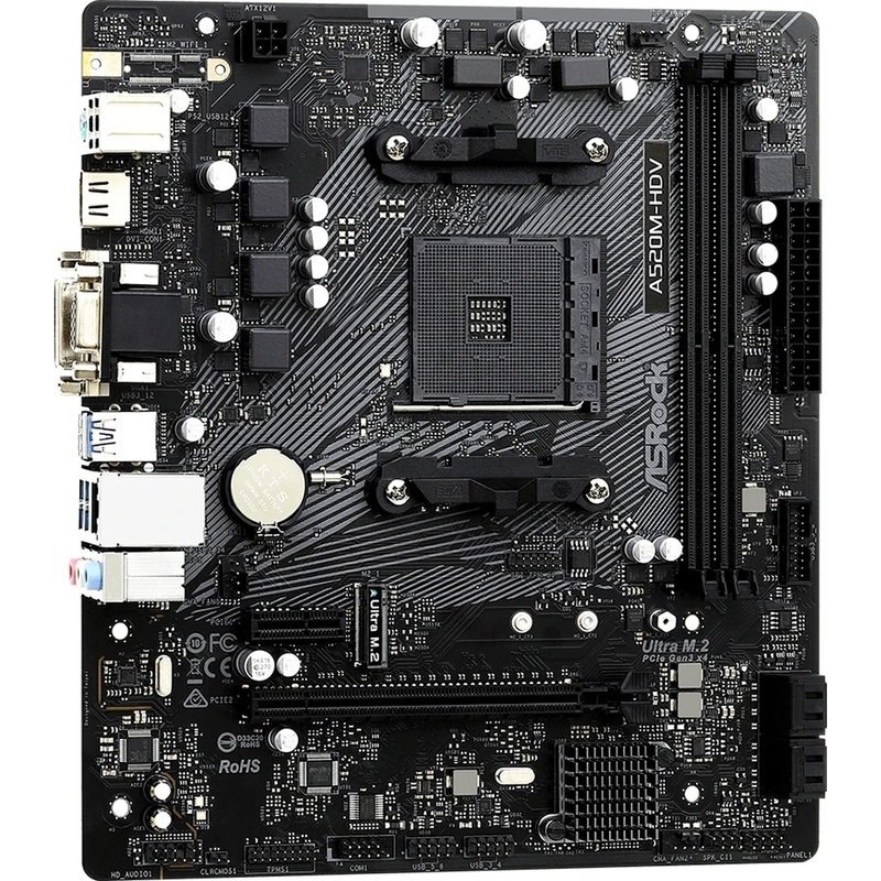 Изображение товара Материнская плата Asrock A520M-HDV
