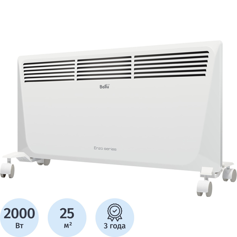 Изображение товара Конвектор Ballu BEC/EZER-2000 белый 2000 Вт с терморегулятором для помещений до 25 кв м