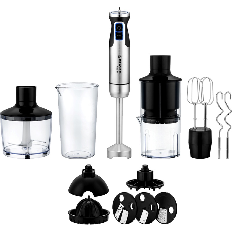 Изображение товара Погружной Brayer BR1270 Мощность 1500Вт, нержавеющая сталь, серебристый