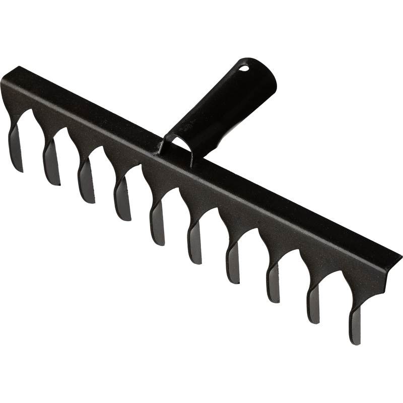 Изображение товара Грабли витые без черенка 10 зубьев 30 см для рыхления почвы