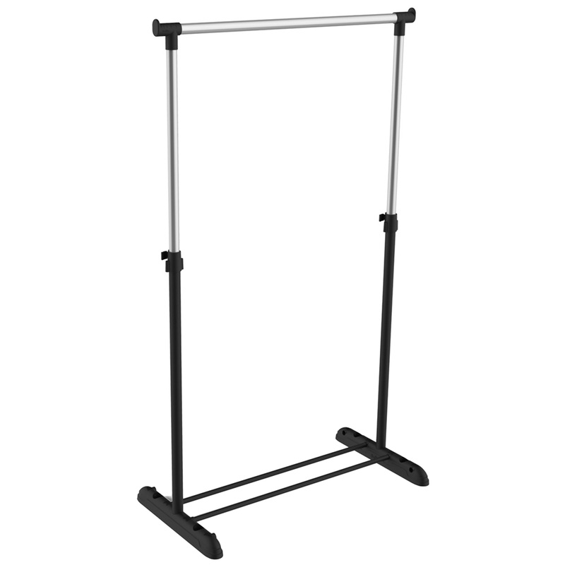 Изображение товара Вешалка гардеробная Sheffilton SHT-WR4340 хром черная регулируемая