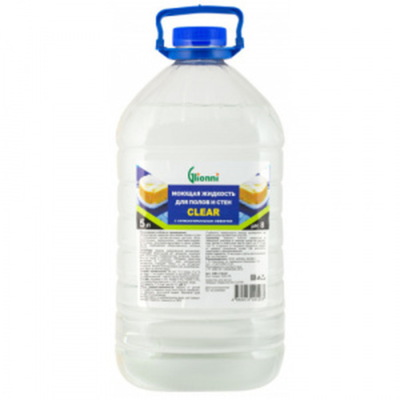Изображение товара Уценка. Средство моющее универсальное Glionni CLEAR д.всех поверхностей 5л, ПЭТ 1/4