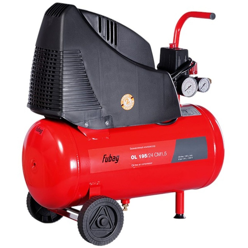 Изображение товара Компрессор Fubag OL 195/24 CM1.5 безмасляный коаксиальный 180л/мин 8 бар
