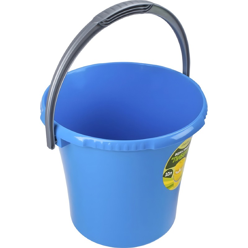 Изображение товара Ведро Martika Либерти 10 л пластик голубое (с мерной шкалой, для пищевых продуктов)