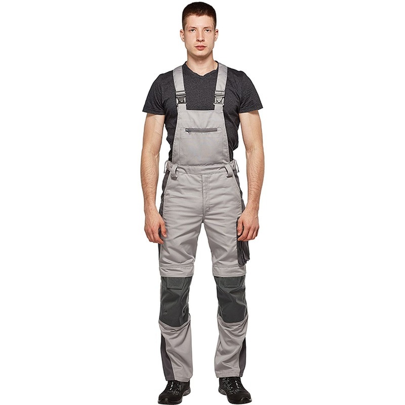 Изображение товара Полукомбинезон рабочий летний мужской л33-ПК серый 44-46 Рост 182-188 см