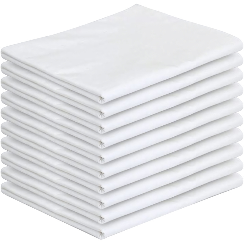 Изображение товара Простыня поплин 240х215 см белая, 10 штук в упаковке