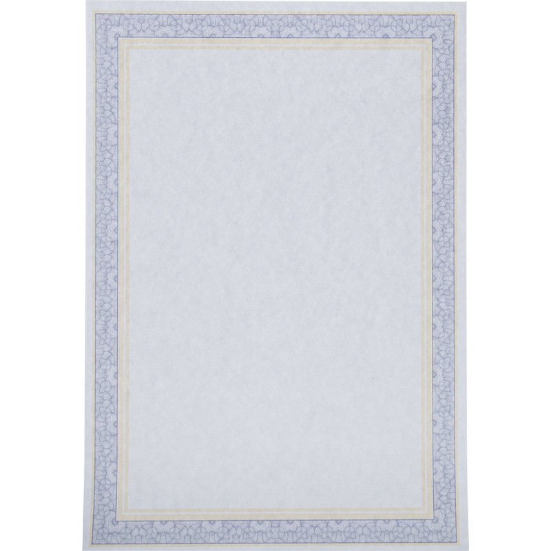 Изображение товара Сертификат-бумага А4 Attache сине-оранжевая 120 г/кв.м 50 листов