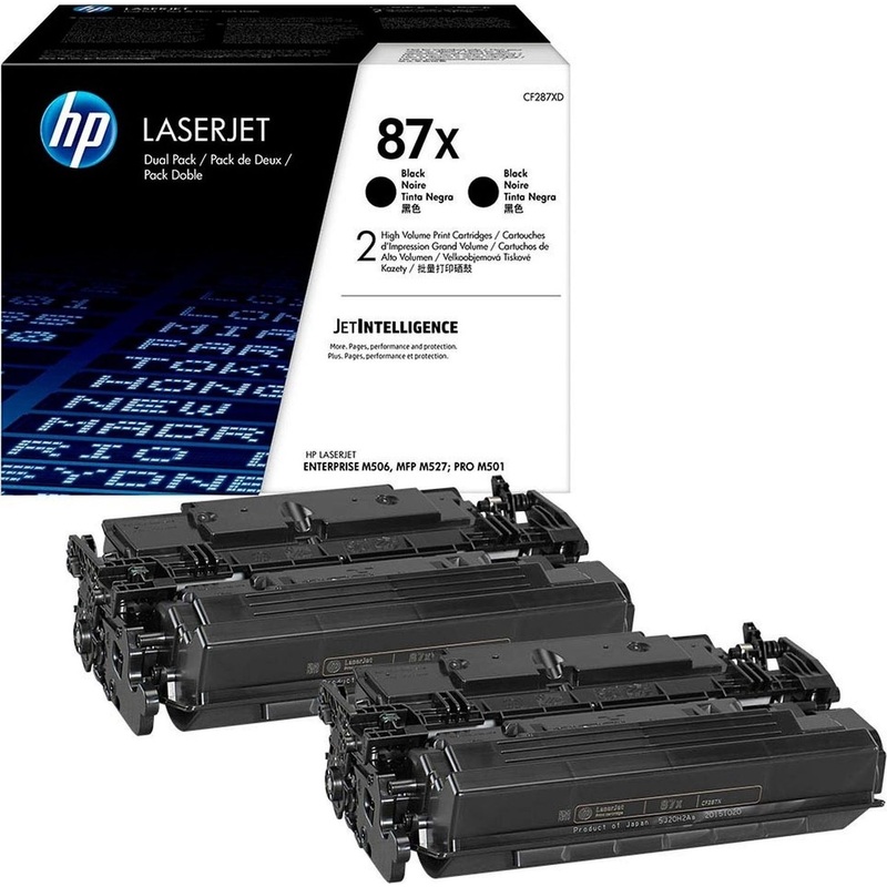Изображение товара Картридж лазерный HP 87X CF287XD/XF чер.пов.емк. для LJ M506/M527 (2шт/уп)