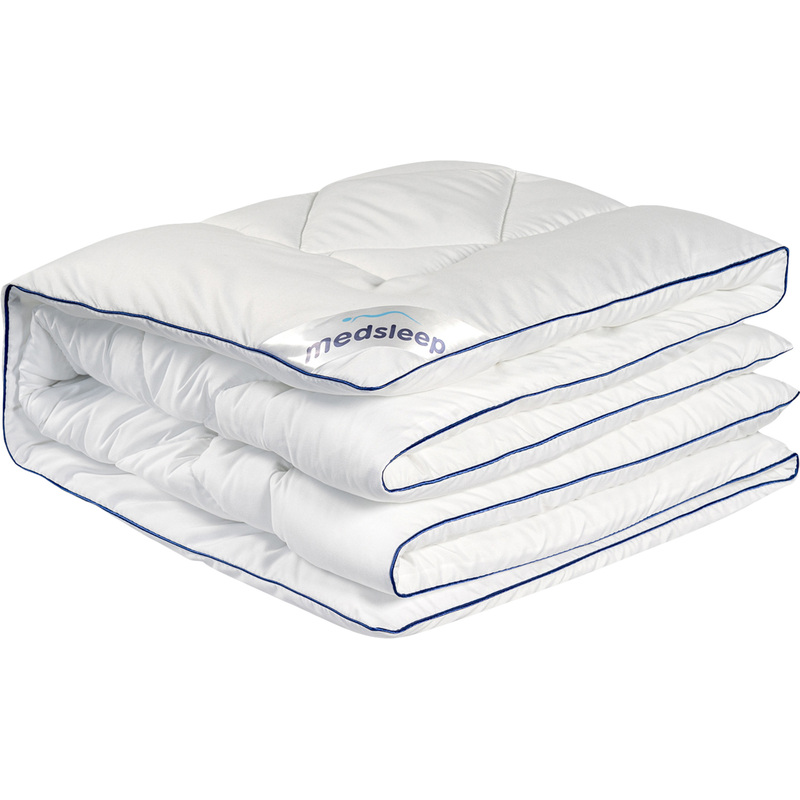 Изображение товара Одеяло евро макси Medsleep Swan Princess 220x240 см стёганое с кантом белое