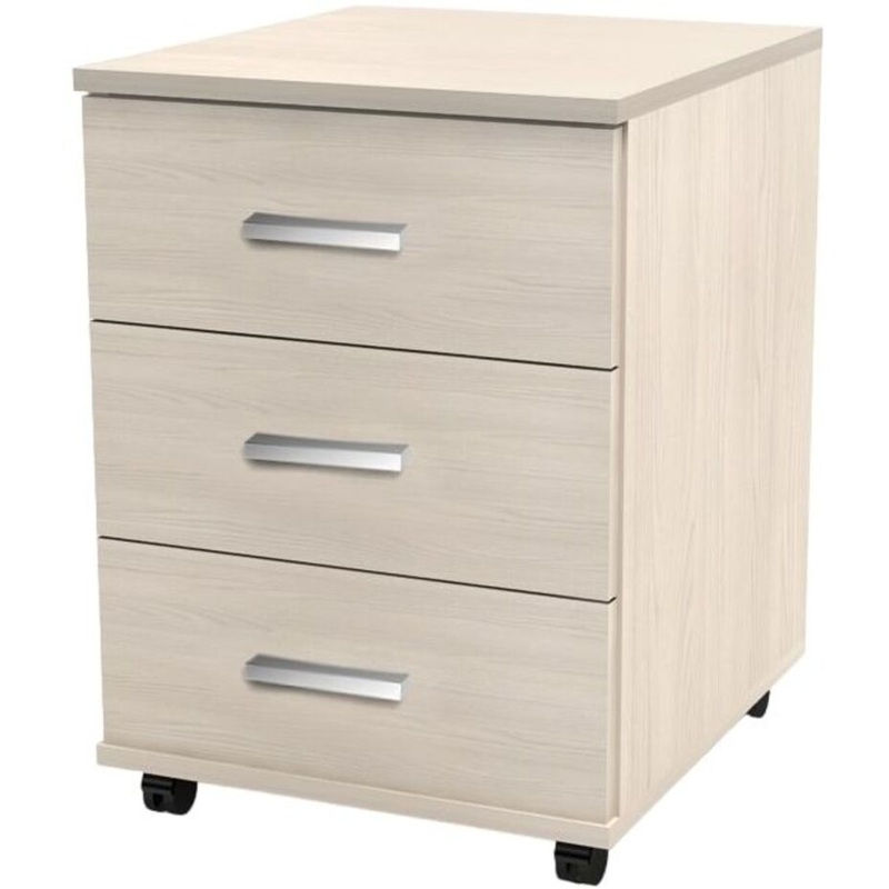 Изображение товара Тумба подкатная Канц ТК30.15 (дуб молочный, 405x460x560 мм, 3 ящика)