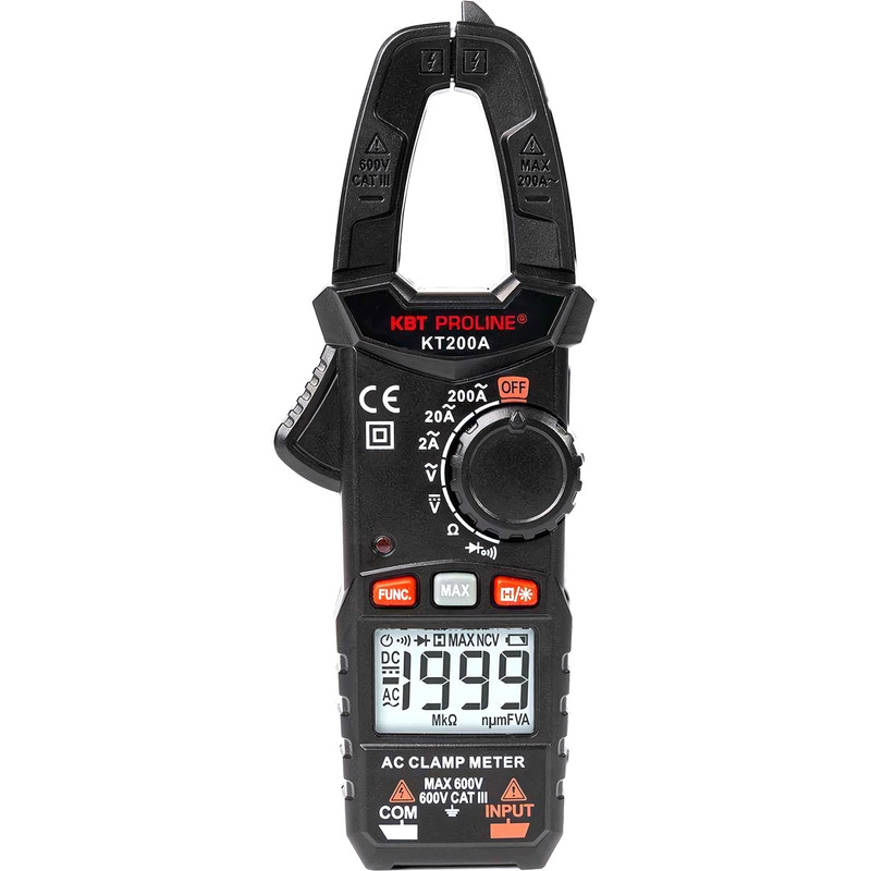 Изображение товара Клещи токовые цифровые КВТ Proline KT 200A - многофункциональный измерительный инструмент