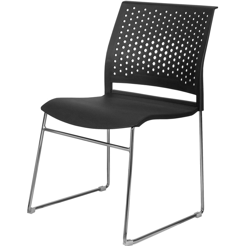 Изображение товара Обеденный стул RCH D918 чёрный пластиковый 3 шт