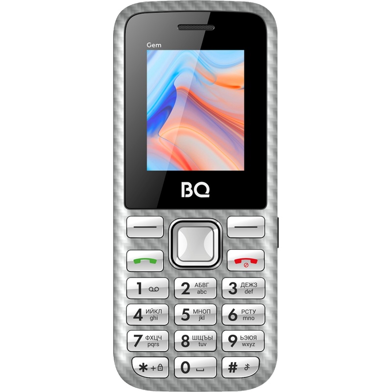Изображение товара Мобильный телефон BQ 1860 Gem серый для звонков и музыки
