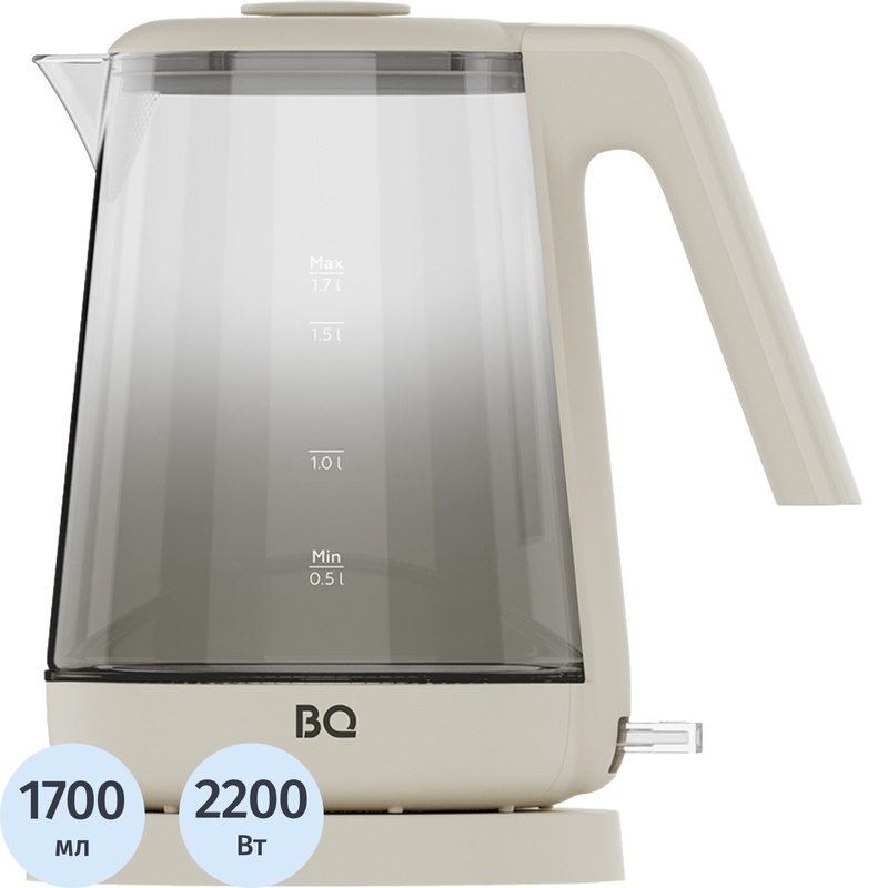 Изображение товара Чайник электрический BQ KT1000G серый (86212674)