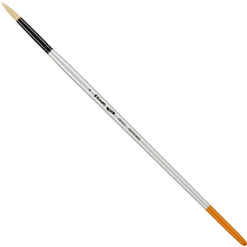 Изображение товара Кисть художественная Комус Арт круглая жесткая синтетика №6