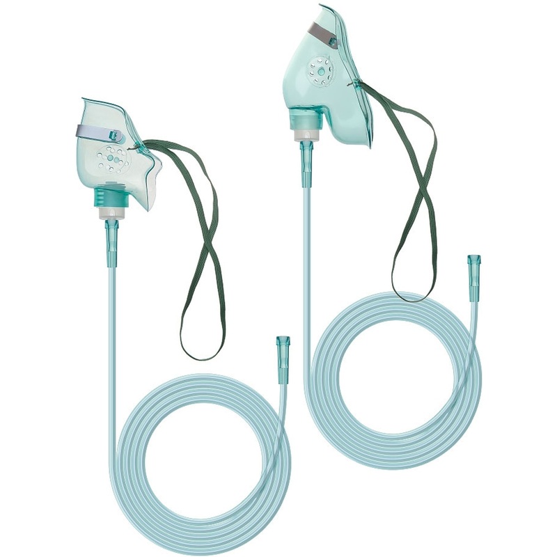 Изображение товара Кислородная маска Alba Healthcare размер L с трубкой 213 см 100 штук