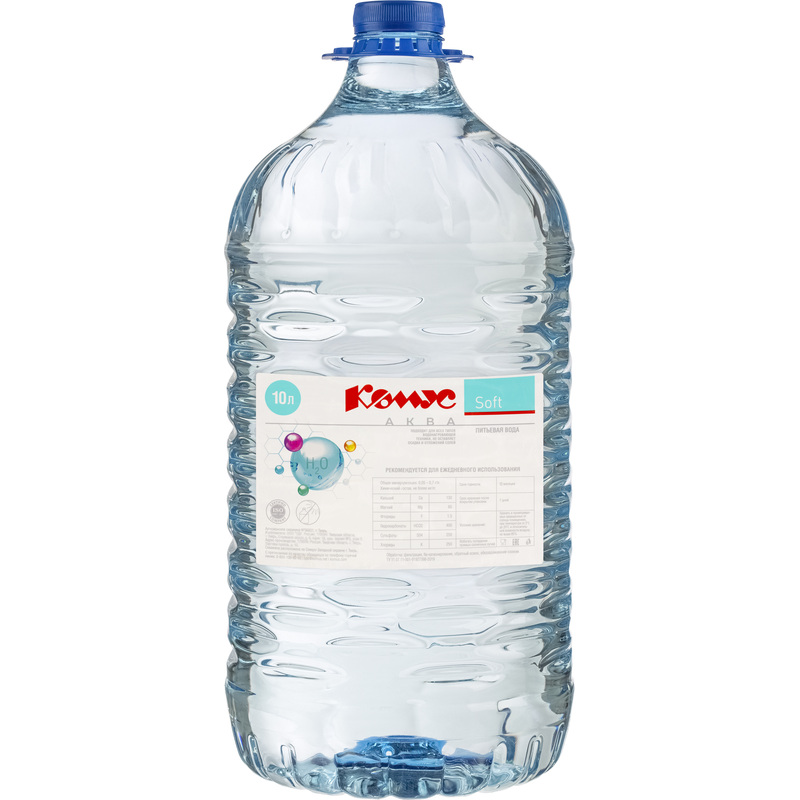 Изображение товара Бутылированная питьевая вода Комус Аква Soft 10 литров для бытовой техники