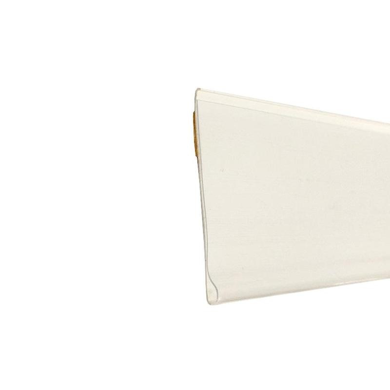 Изображение товара Уценка. Ценникодержатель полочный самоклеящийся DBR 39 длина 1000 мм белый (50 штук в упаковке)