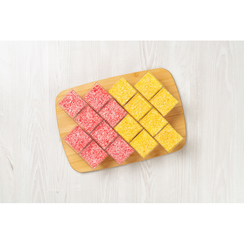 Изображение товара Фуршетный сет Пирожное муссовое Клубника-банан - 16 штук