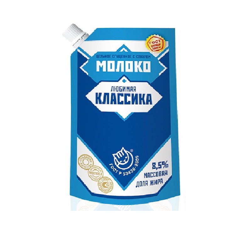 Изображение товара Молоко сгущенное цельное Любимая классика с сахаром 8.5% 270 г