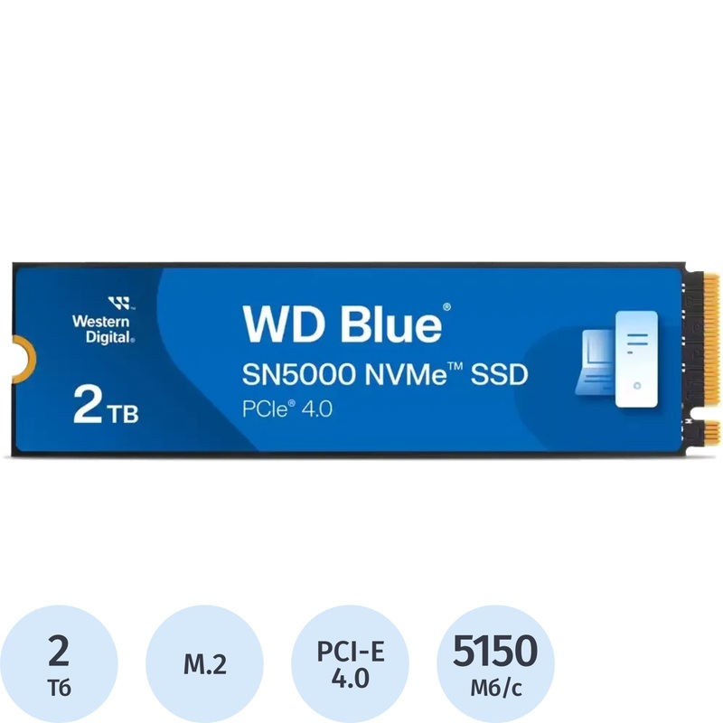 Изображение товара SSD накопитель Western Digital Blue SN5000 2 ТБ PCI-E 4.0 NVMe TLC