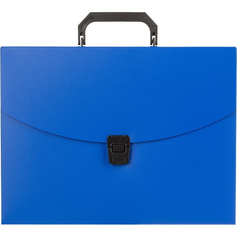 Изображение товара Планка-портфель пластиковая Attache Economy A4 синяя 33х3.5х25 см один отделение