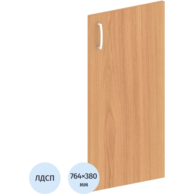 Изображение товара Дверь низкая правая Комус Мебель Easy One из ЛДСП груша ароза 380x764 мм