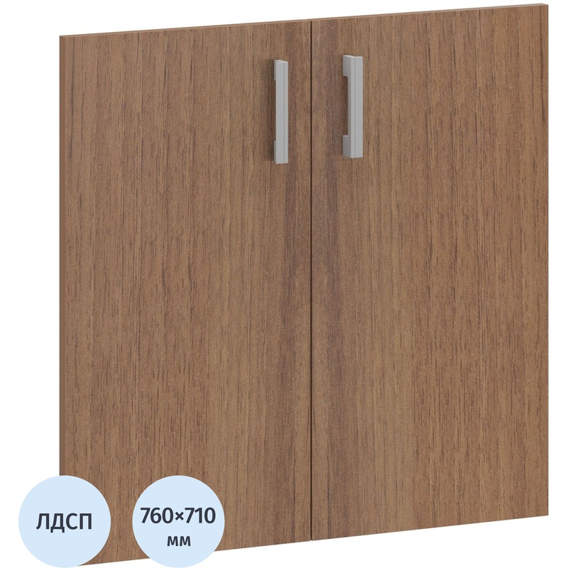 Изображение товара Двери низкие Арго ЛДСП орех гварнери, 710х760 мм, 2 штуки