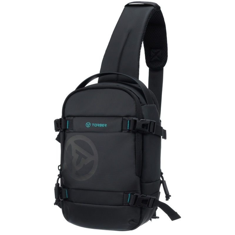 Изображение товара Рюкзак Torber Xtreme с одним плечевым ремнём 5 л водоотталкивающий черный стильный