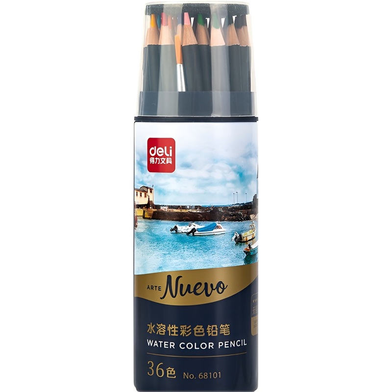 Изображение товара Карандаши акварельные Deli Arte Nuevo 36 цветов с кистью