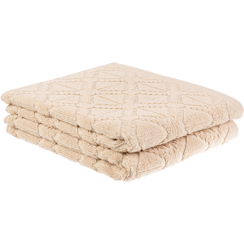 Изображение товара Набор махровых полотенец Комус Гарда 2 шт 50x80 см бежевые бытовой текстиль