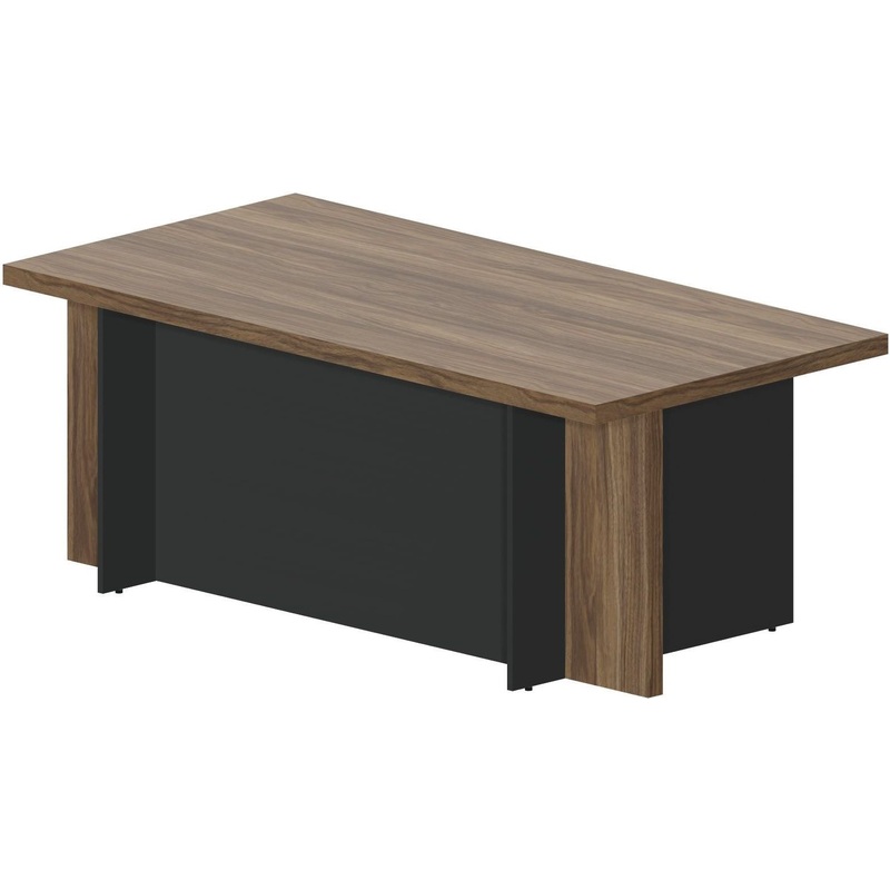 Изображение товара Рабочий стол руководителя Faber FA2010WNAN орех/антрацит 2000x1000 мм