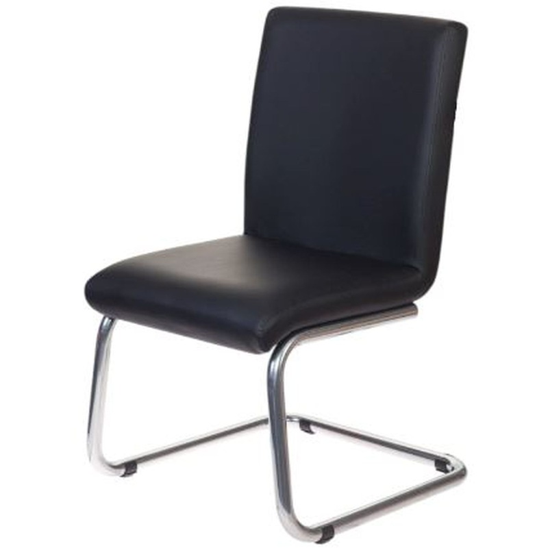 Изображение товара Уценка. Стул Бюрократ CH-250-V чёрный кожзаменитель металл металлик