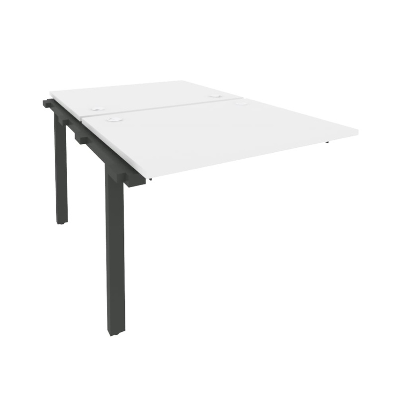 Изображение товара Элемент рабочей станции O.M-2.NRS-1.8 белый бриллиант/антрацит 980х1635х750 мм