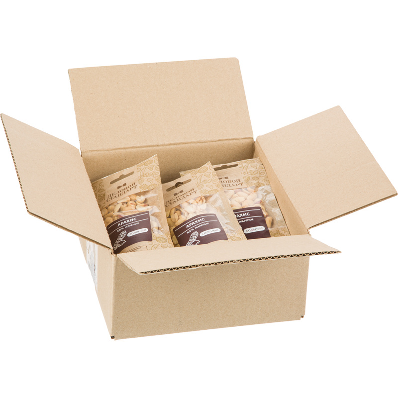 Изображение товара Арахис жареный соленый Деловой Стандарт 12 шт по 50 г для перекуса