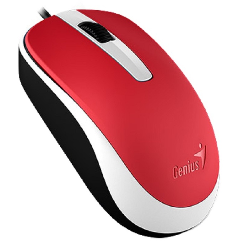 Изображение товара Проводная компьютерная мышь Genius DX-120 красная с 3 кнопками USB