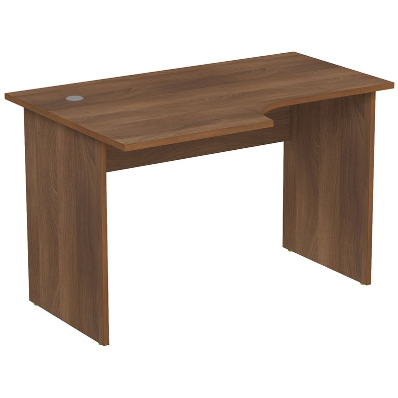 Изображение товара Криволинейный письменный стол из ЛДСП модель 2С.041 левый, 1200х800х750 мм