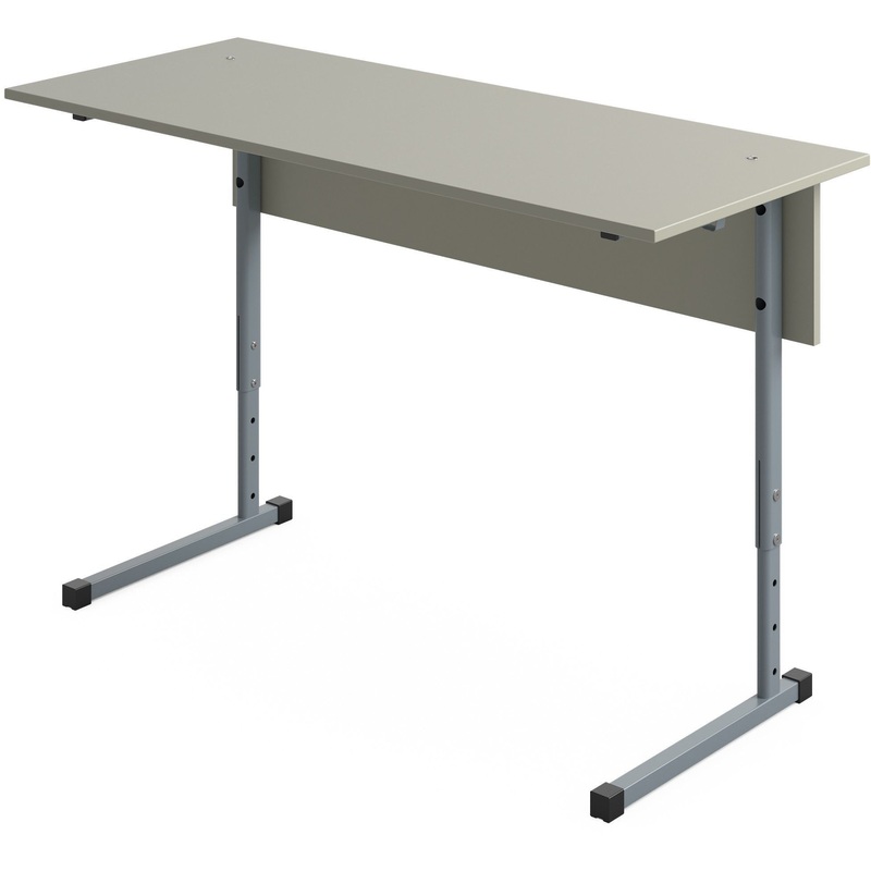 Изображение товара Парта растущая двухместная Комфорт серый для роста 3-7