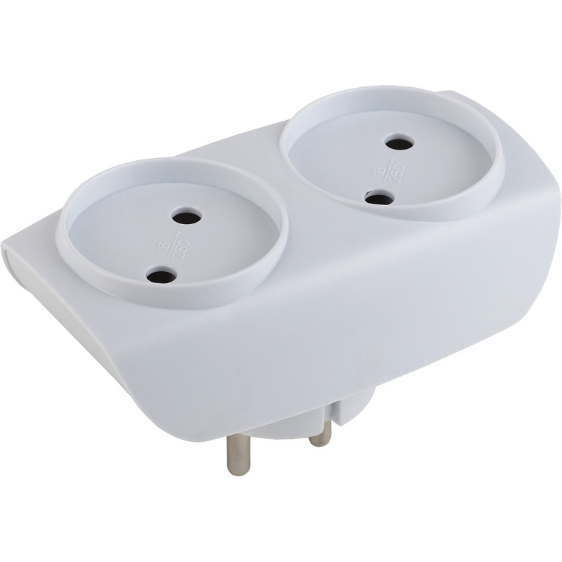 Изображение товара Разветвитель Эра SP-2-W 2 розетки для бытового использования