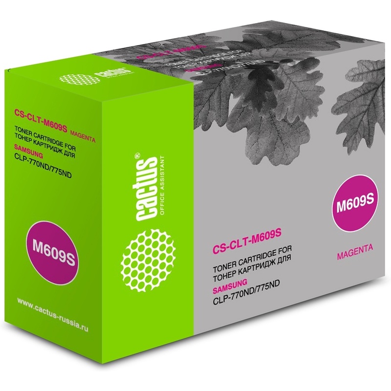 Изображение товара Лазерный картридж Cactus CS-CLT-M609S для Kyocera и Samsung пурпурный совместимый