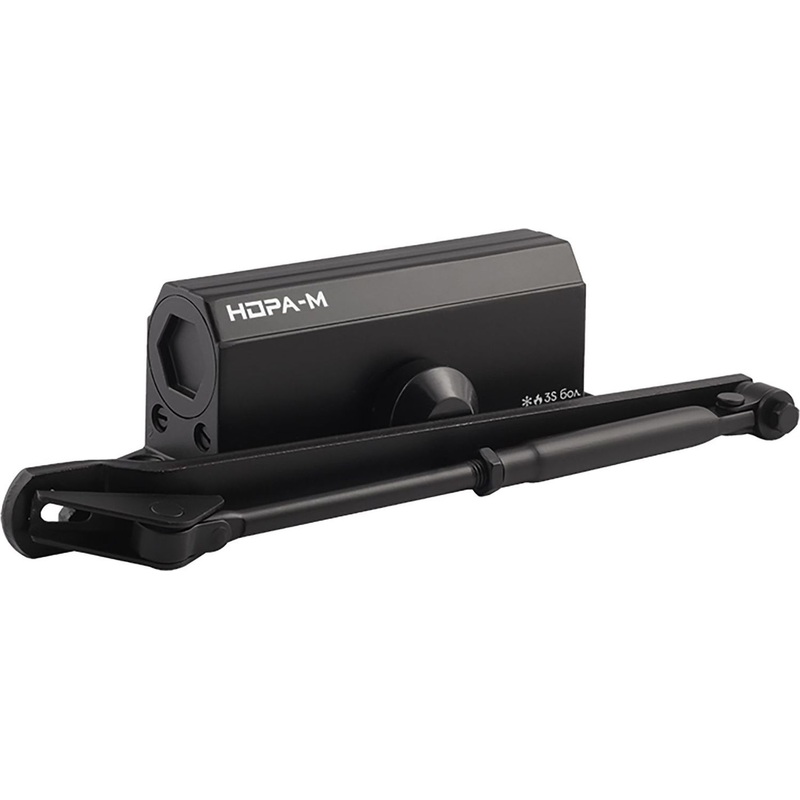 Изображение товара Доводчик дверной Нора-М №3S до 130 кг чёрный