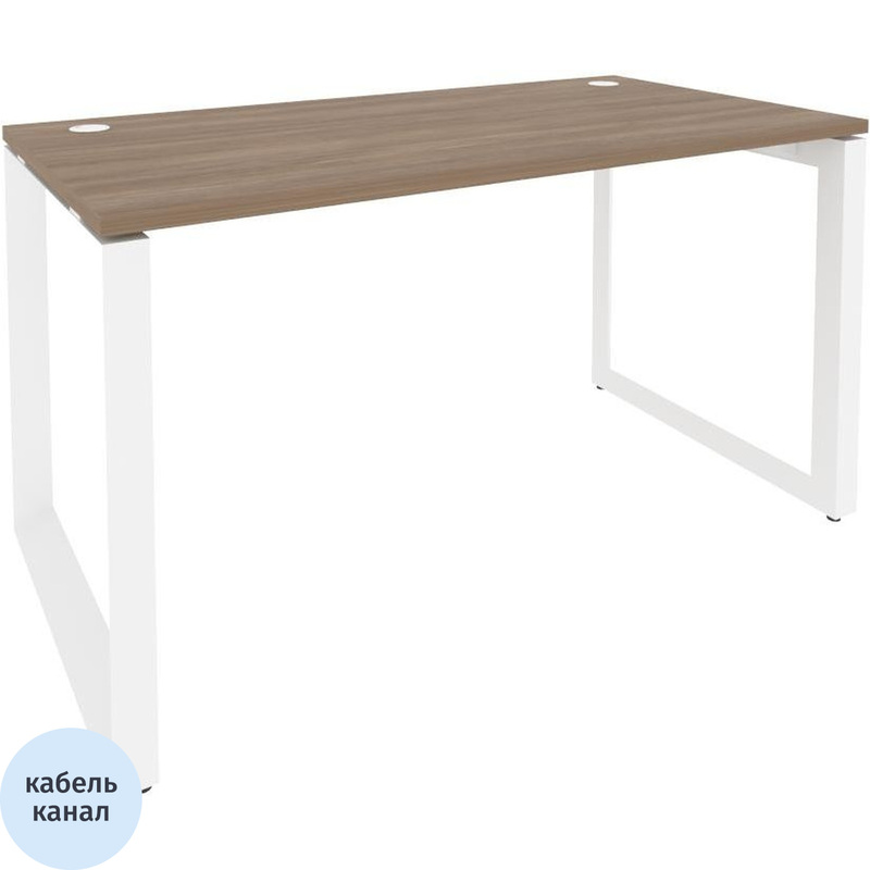Изображение товара Стол прямой ONIX-О O.MO-SP-3.7 дуб аризона/белый, 1380х720х750 мм